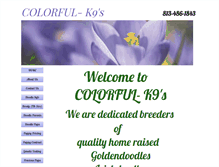 Tablet Screenshot of colorfulk9s.com